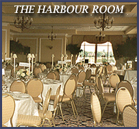 The Harbour Room offers stunning views.  Click go enlarge photo.