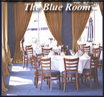 The Blue Room Lounge offers a comfortable setting.  Click to enlarge photo